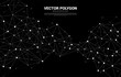 © Panithan - Network Connecting dot polygon background. Concept of Network Business, technology, Data and chemical. Dot connect line abstract background represent futuristic network and data transformation