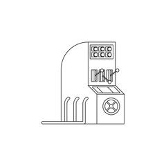 Poster - control panel production icon. Element of production for mobile concept and web apps icon. Outline, thin line icon for website design and development, app development