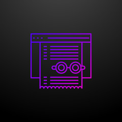 Poster - Content outline nolan icon. Elements of web development set. Simple icon for websites, web design, mobile app, info graphics