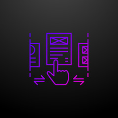 Poster - Ux design nolan icon. Elements of web development set. Simple icon for websites, web design, mobile app, info graphics