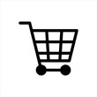 © FMF Design - Shopping cart Icon with flat line style icon for web site design, logo, app, UI isolated on white background