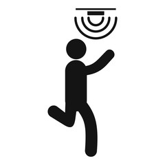 Poster - Motion sensor icon. Simple illustration of motion sensor vector icon for web design isolated on white background