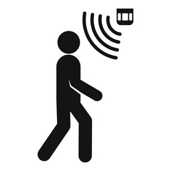 Poster - people motion sensor icon. simple illustration of people motion sensor vector icon for web design is