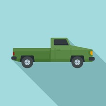 Pickup Icon. Flat Illustration Of Pickup Vector Icon For Web Design