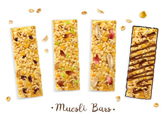 Poster - Sweet Muesli Bars Composition