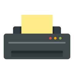 Poster - jet printer icon. flat illustration of jet printer vector icon for web design