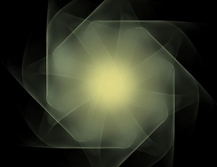 Poster - Abstract fractal color background with crossing circles and oval. Motion illustration.