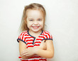 © Ilshat - Little girl with broad sincere smile portrait photo