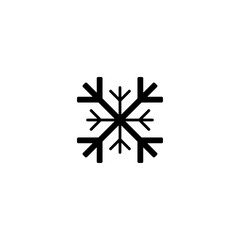 Wall Mural - snowflake icon. black snowflake vector icon. snowflake iconisolated on white background