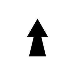 Poster - vector arrow icon black. arrow icon up. arrow isolated on white background