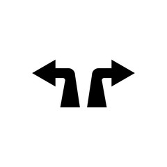 Poster - arrows vector icons. two arrows to the right and to the left. arrows icons icolated on white backgro