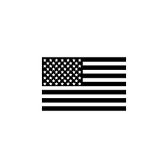 Wall Mural - flag usa black icon. american symbol. flag usa. flag usa isolated on white background