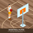 © Macrovector - Basketball Player Professions Isometric Background