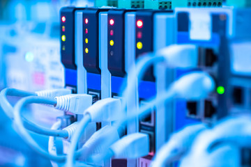 Poster - power management center. electricity distributor. power supply controller. protection against short-