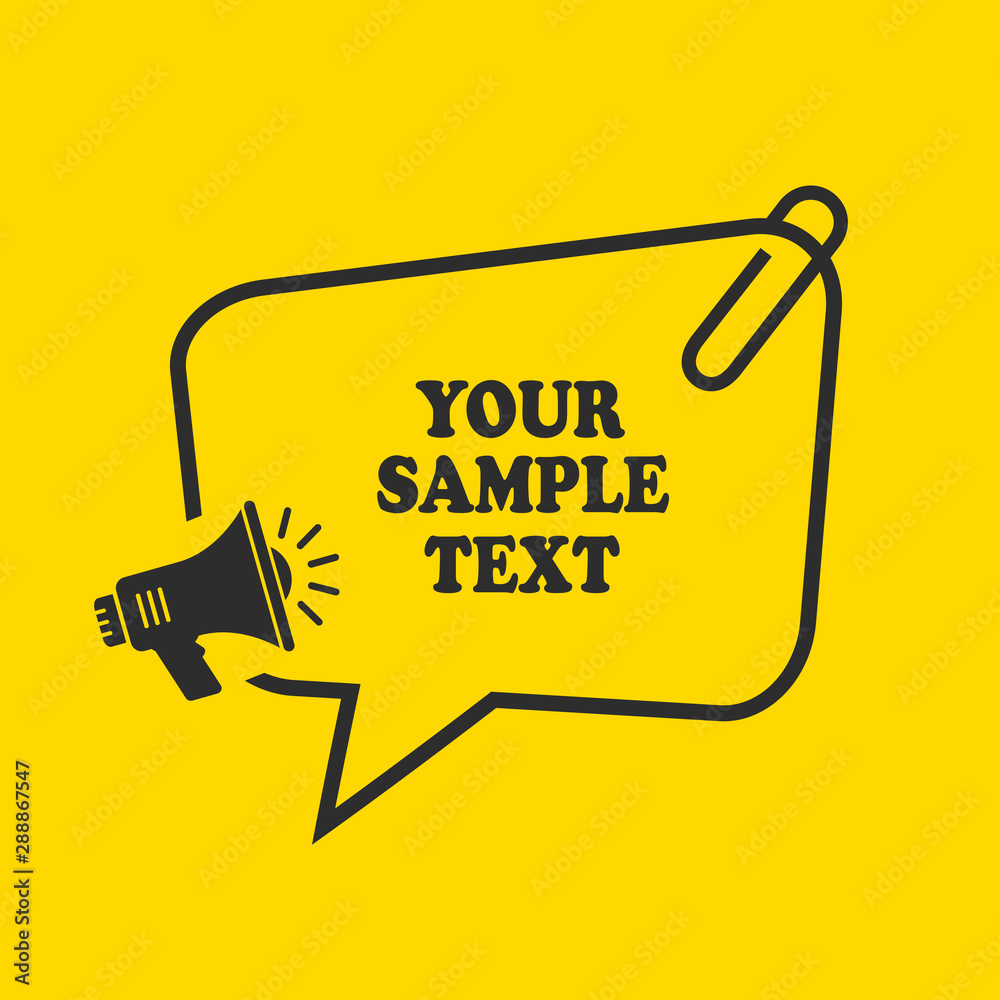 Text box template for your sample text, vector illustration Stock ...