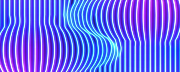 Poster - Neon lines background with glowing 80s new retro vaporwave or synthwave style