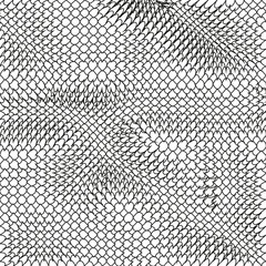 Abstract Lines Pattern. Black and White Space Circle Pattern. Geometric Lines
