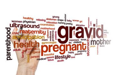 Poster - Gravid word cloud