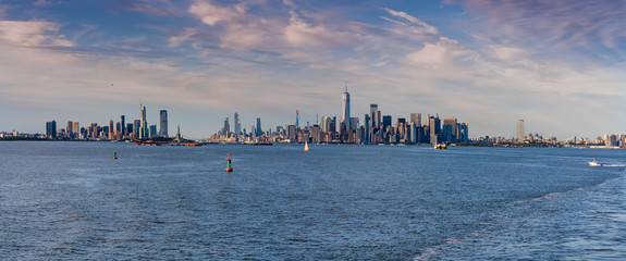 Poster - NY Skyline from Ferry