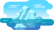 Colorful Glacier Vector Background
