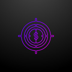 Poster - Funds hunting outline nolan icon. Elements of banking and finance set. Simple icon for websites, web design, mobile app, info graphics