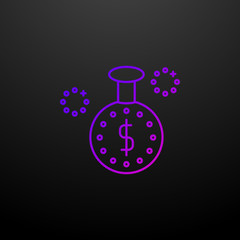 Poster - Smart solutions outline nolan icon. Elements of banking and finance set. Simple icon for websites, web design, mobile app, info graphics