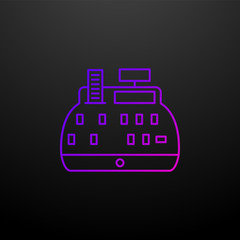 Poster - Cash box outline nolan icon. Elements of banking and finance set. Simple icon for websites, web design, mobile app, info graphics