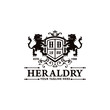 Heraldry Vector Logo Lion Royal Logo Stock Vector