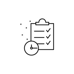 Poster - List event management icon. Element of event management icon