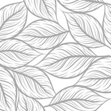 Fototapeta  - Leaf drawing texture on a white scene vector wallpaper backgrounds