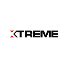 Wall Mural - letter xtreme logo. special character letter x symbol. icon vector.