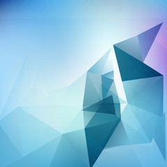 Wall Mural - Triangle blured abstract futuristic background template for brochure flyer