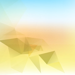 Wall Mural - Triangle blured abstract futuristic background template for brochure flyer