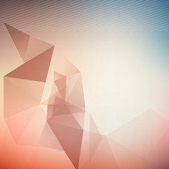 Wall Mural - Triangle blured abstract futuristic background template for brochure flyer