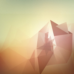 Wall Mural - Triangle blured abstract futuristic background template for brochure flyer