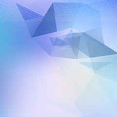 Wall Mural - Triangle blured abstract futuristic background template for brochure flyer