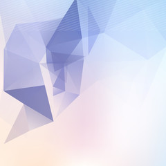 Wall Mural - Triangle blured abstract futuristic background template for brochure flyer