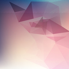 Wall Mural - Triangle blured abstract futuristic background template for brochure flyer