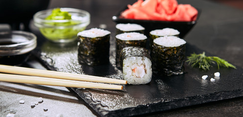 Canvas Print - Delicious Sushi Rolls