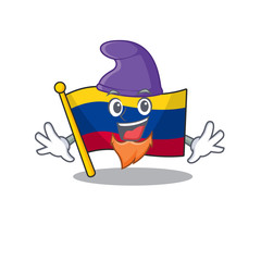 Sticker - Elf colombia flag kept in cartoon cupboard