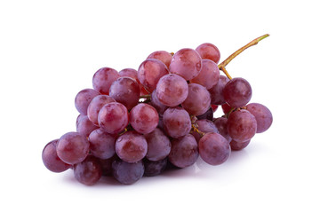 Wall Mural - Red Grapes isolated on a white background.