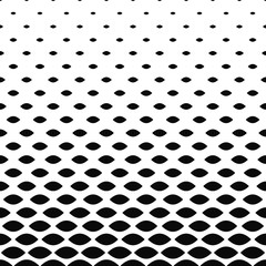 Poster - Abstract monochrome curved horizontal shape pattern background