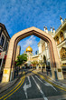 Street view of Singapore with Masjid Sultan