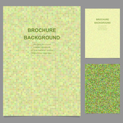 Poster - Abstract vector brochure template design with pixel squares
