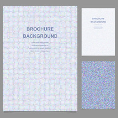 Poster - Abstract vector brochure template design with pixel squares