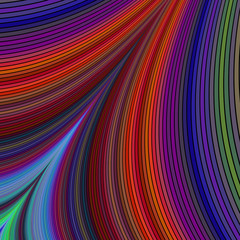 Poster - Dark abstract computer generated vector fractal background design