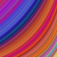Poster - Multicolored abstract vector fractal digital art background design