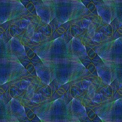 Poster - Blue abstract seamless fractal swirl pattern background