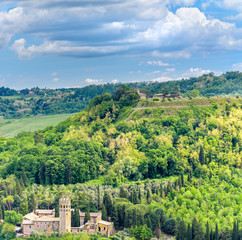 Wall Mural - Amazing landscape near Orvieto, Italy, region Umbria.