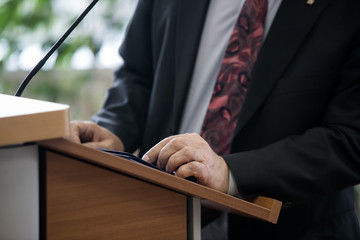 Wall Mural - witness testifies in a Russian court